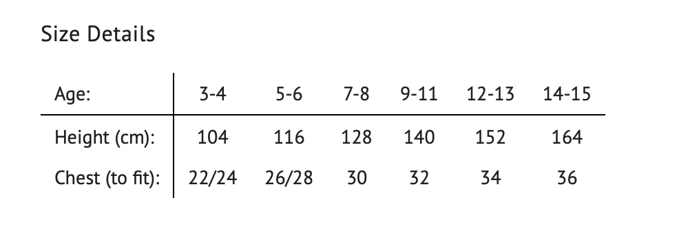 diabetes size chart