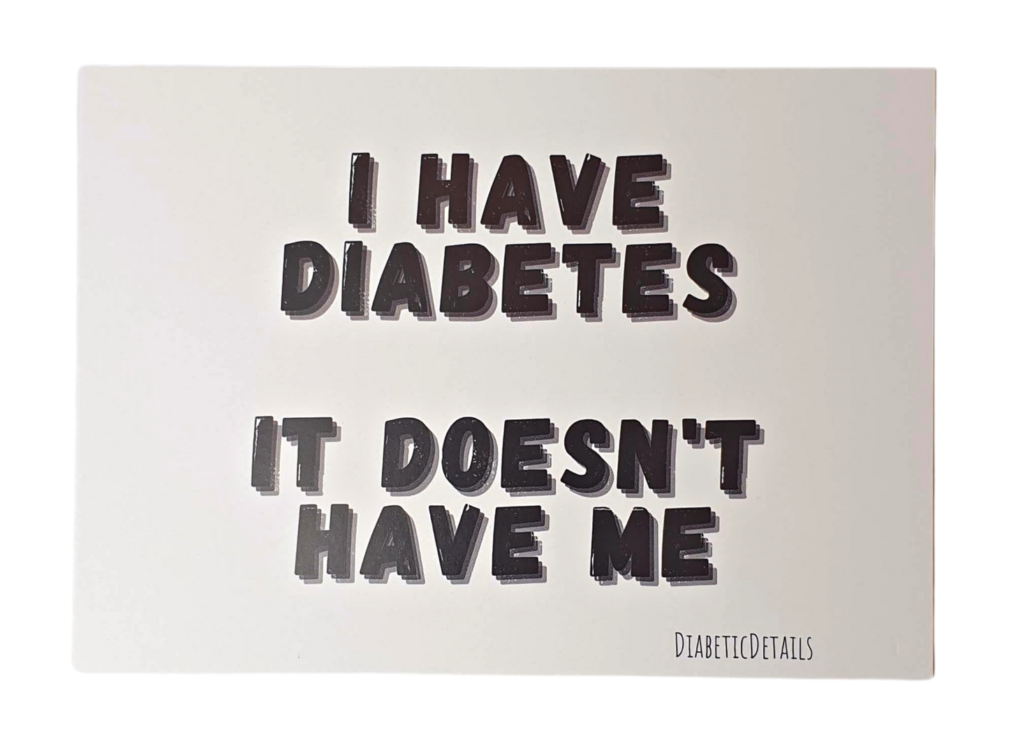 diabetes postcard