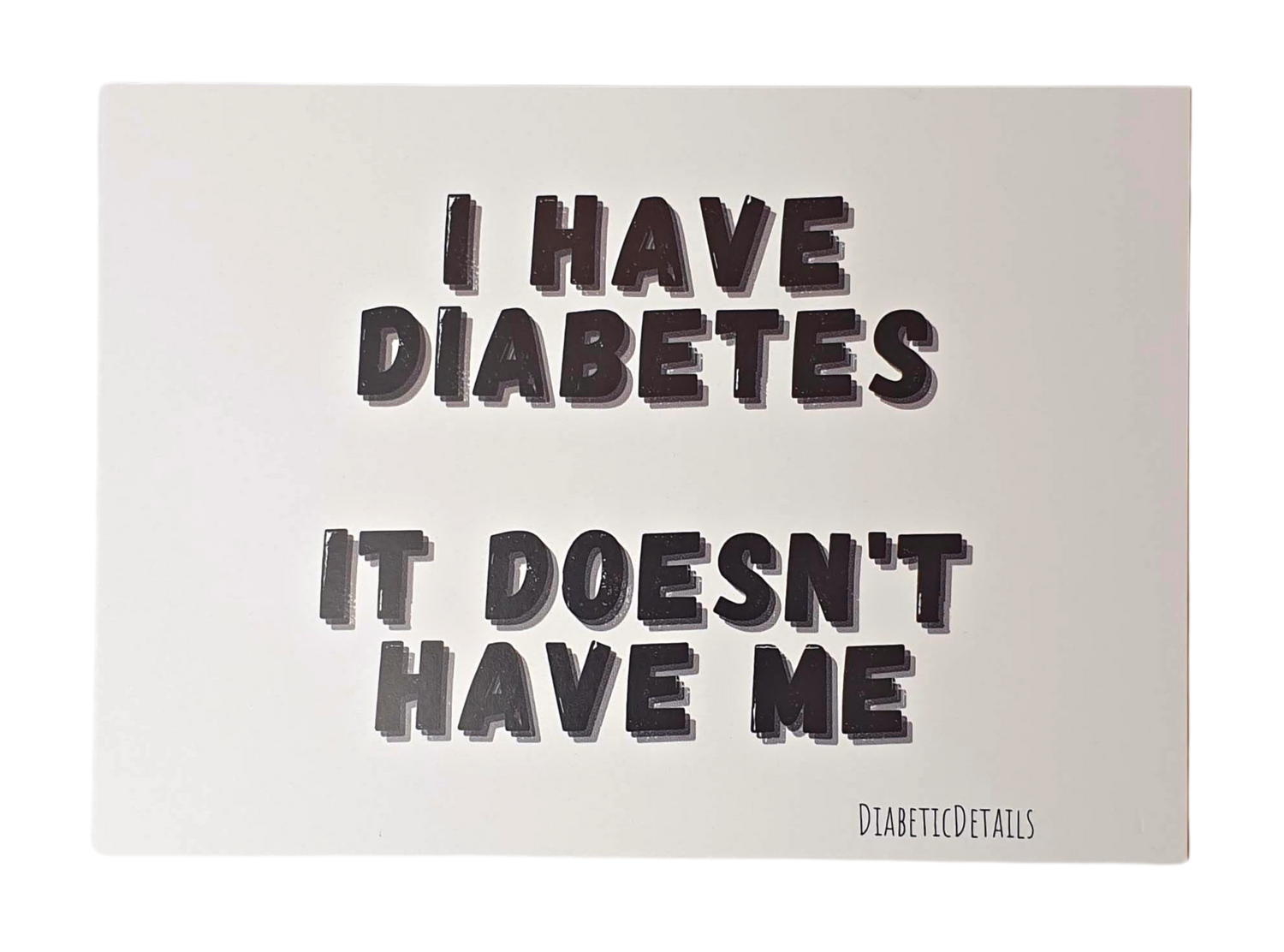 diabetes postcard